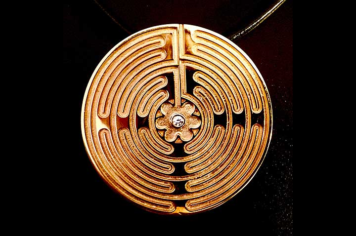 Chartres Labyrinth Pendant by CG Designs, Catherine Dining
